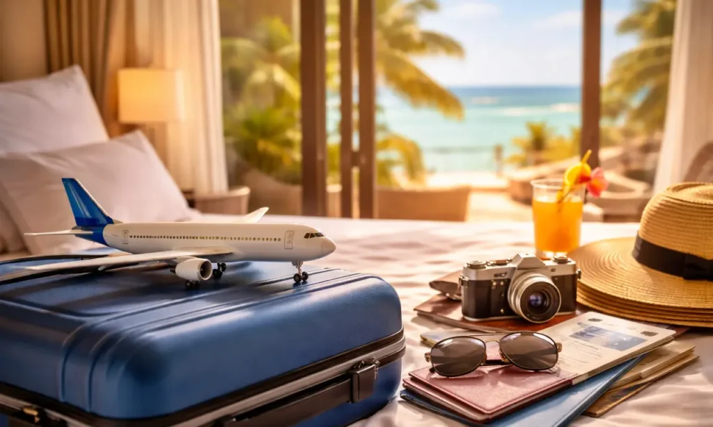 トロピカルな観光地のホテルのイメージ