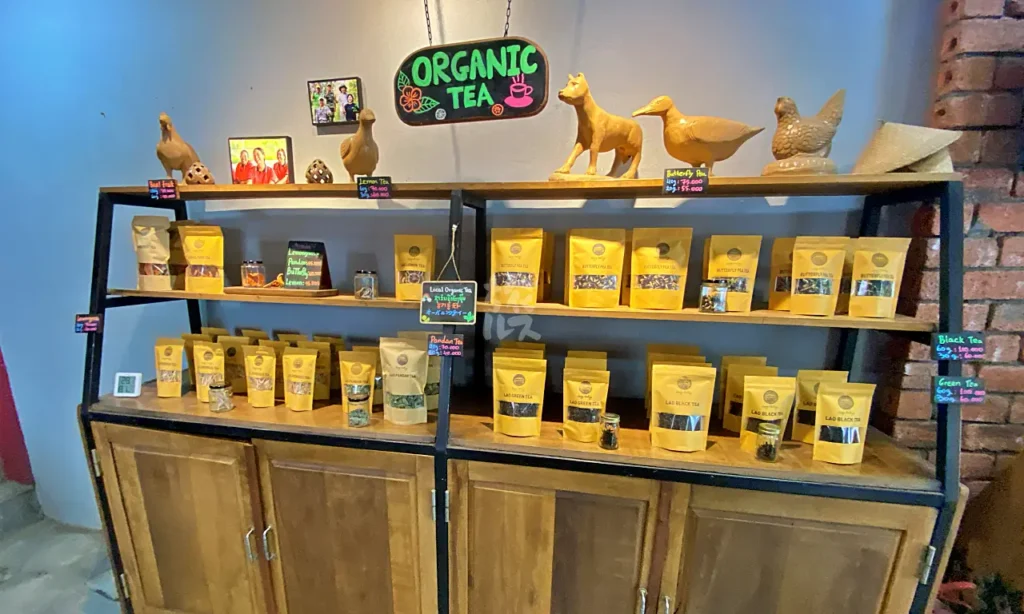 Aromdee Natureのオーガニックティー販売ブース