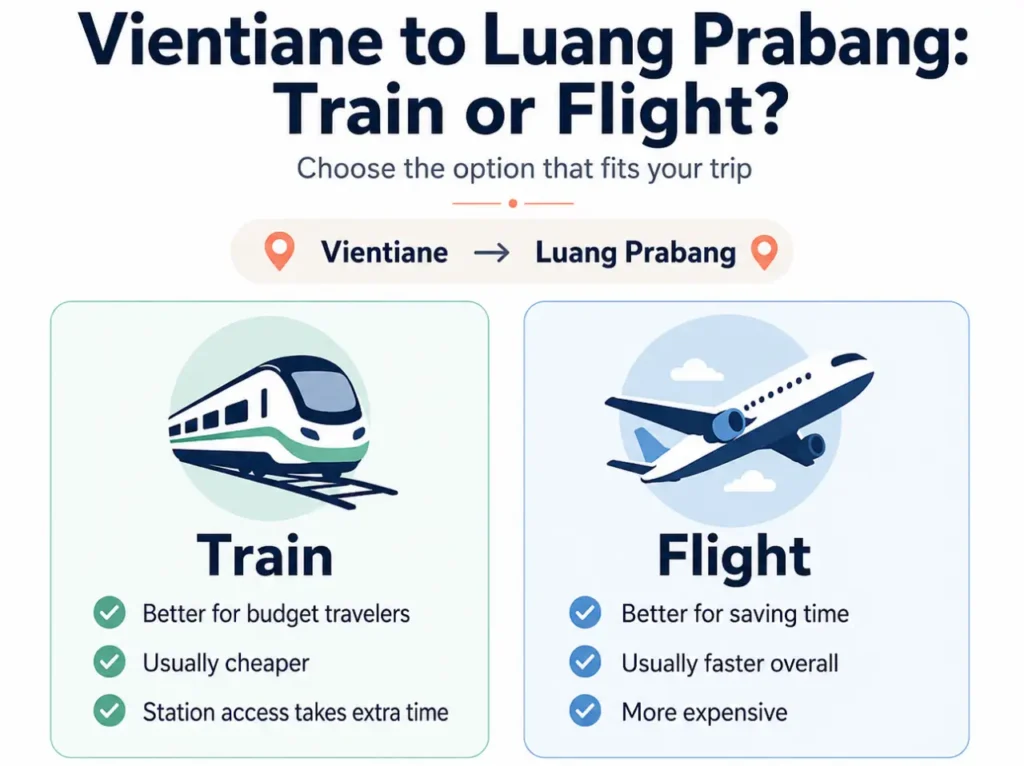 Vientiane to Luang Prabang: Train or Flight?