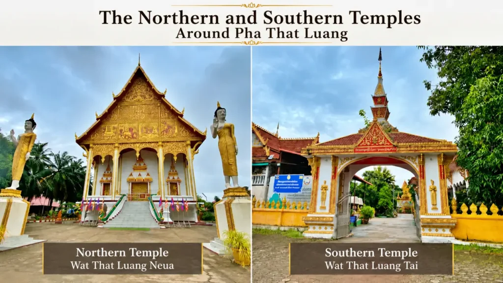 Wat That Luang Neua and Wat That Luang Tai