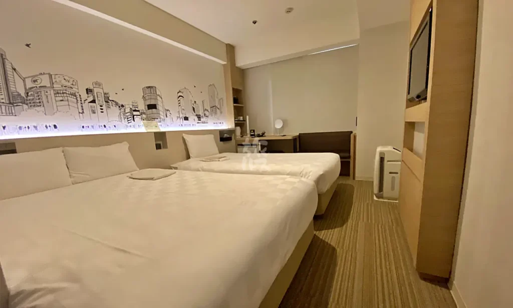 Inside a Family Twin Room at the Shibuya Tokyu REI Hotel