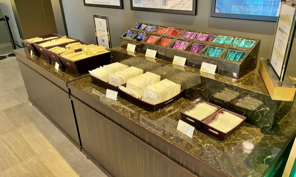 新宿ワシントンホテル本館のアメニティコーナー