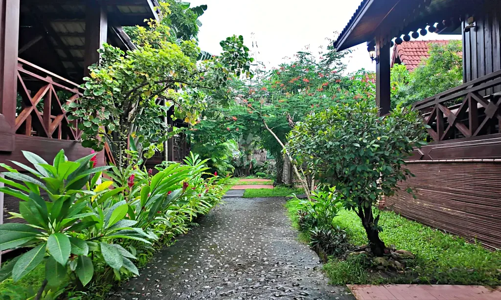 Villa De Mekongの庭